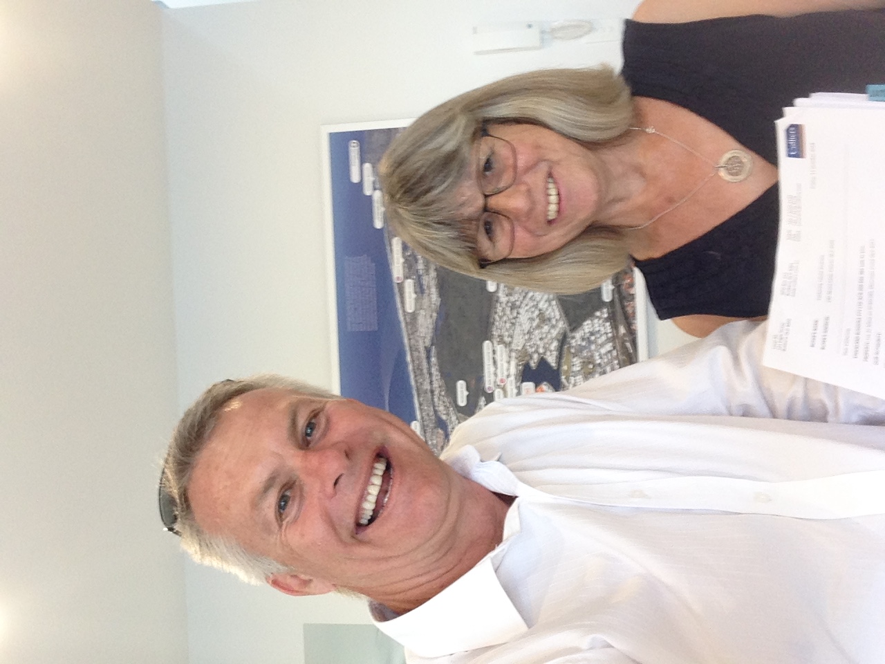 Happy property owners